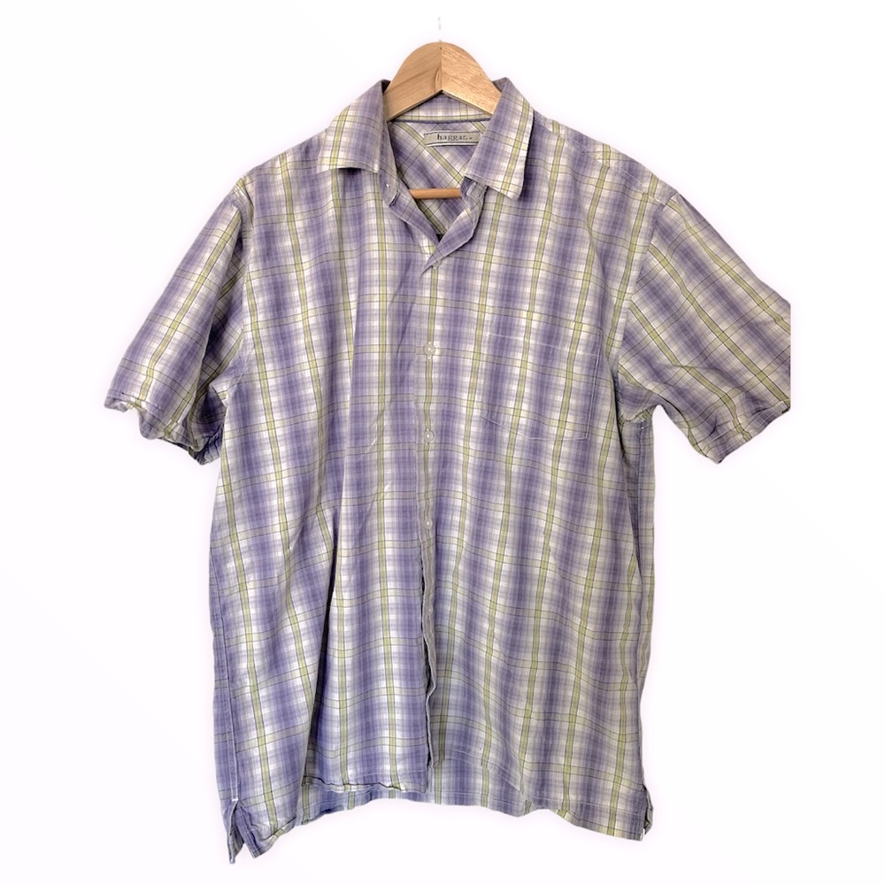 Haggar s/s Button Down Shirt w Front Pocket.